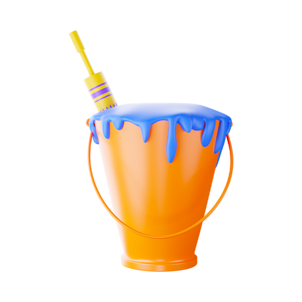 Happy Holi, Bucket  Generative Ai png