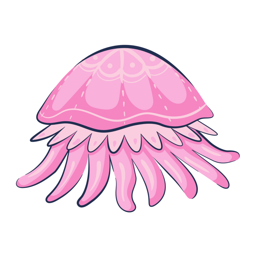 Pink Jellyfish Generative Ai png