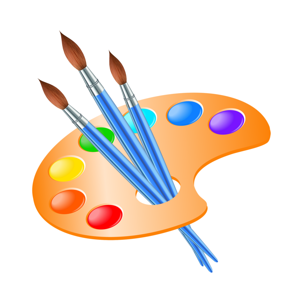 palette cliparts - palette La peinture génératif ai 27730139 PNG