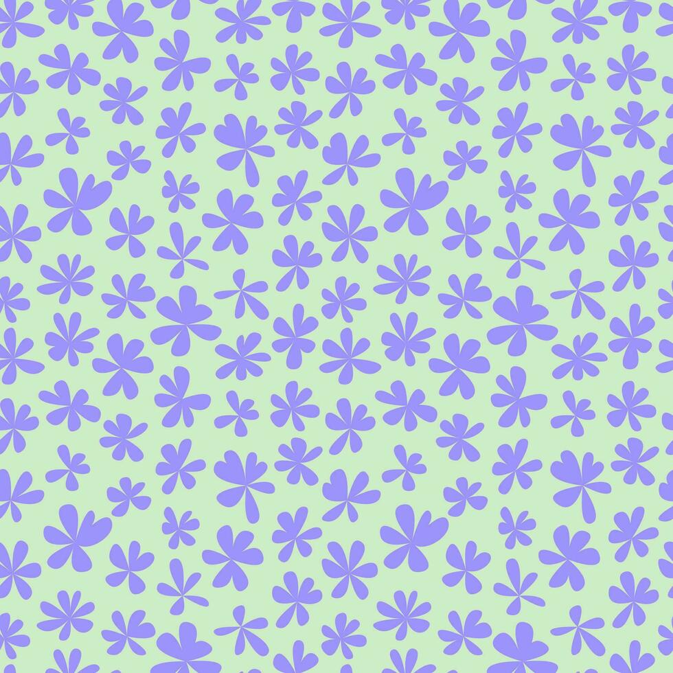 Trendy floral seamless pattern. Millefleurs pattern. Cute small flowers background, vector
