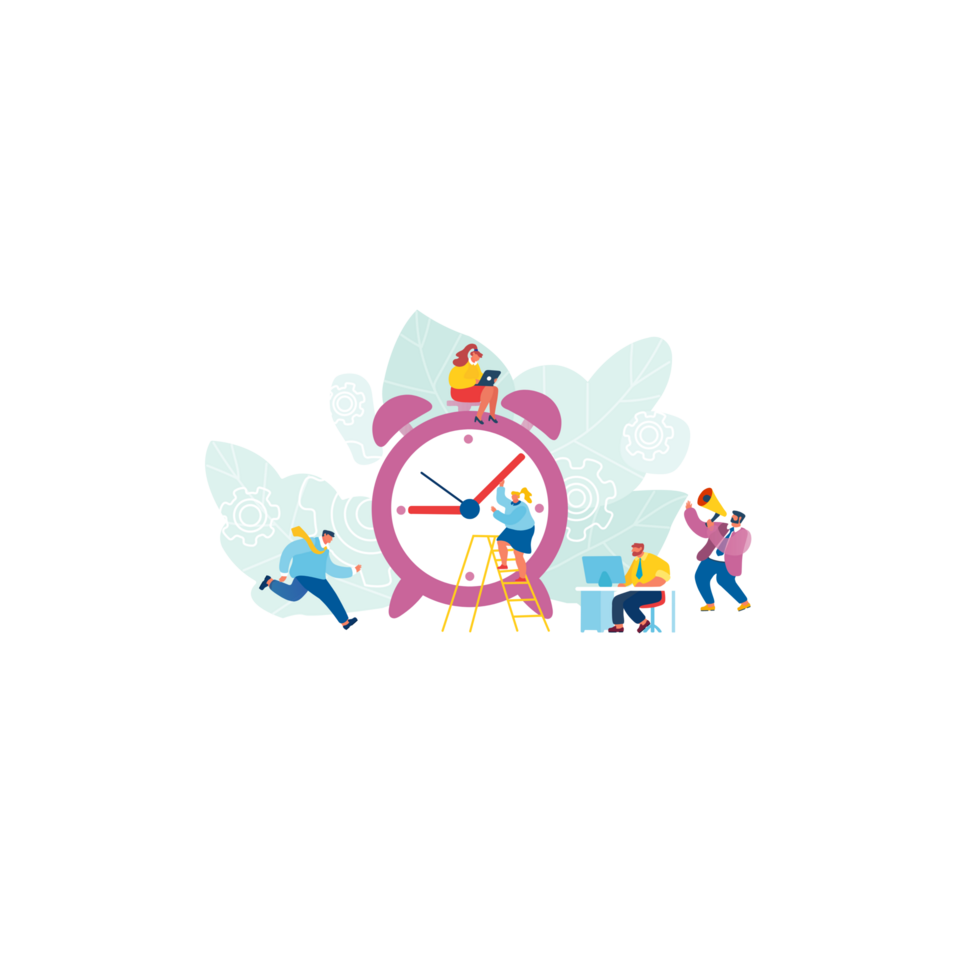 Time Clock Generative Ai png