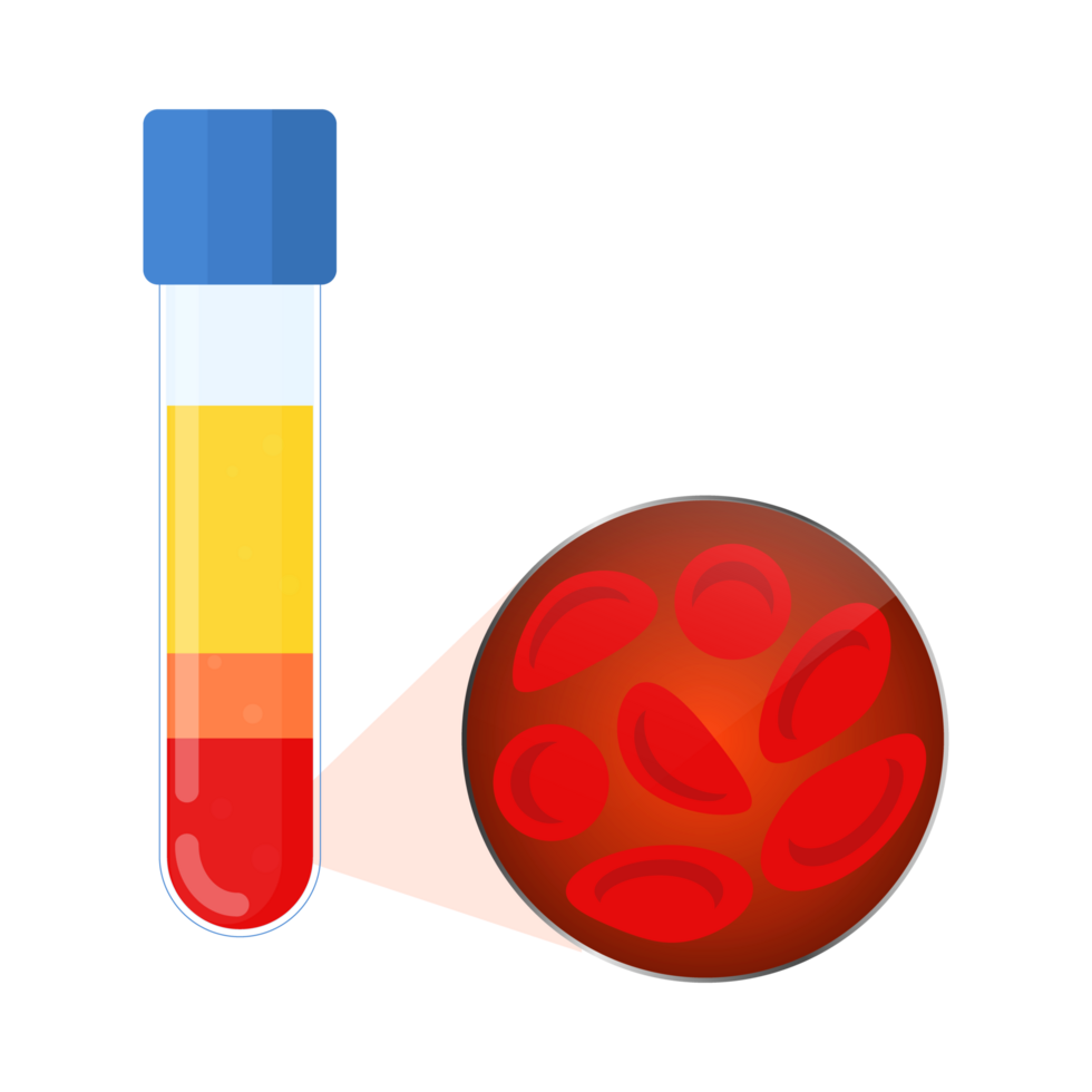 rojo sangre célula blanco sangre célula generativo ai png