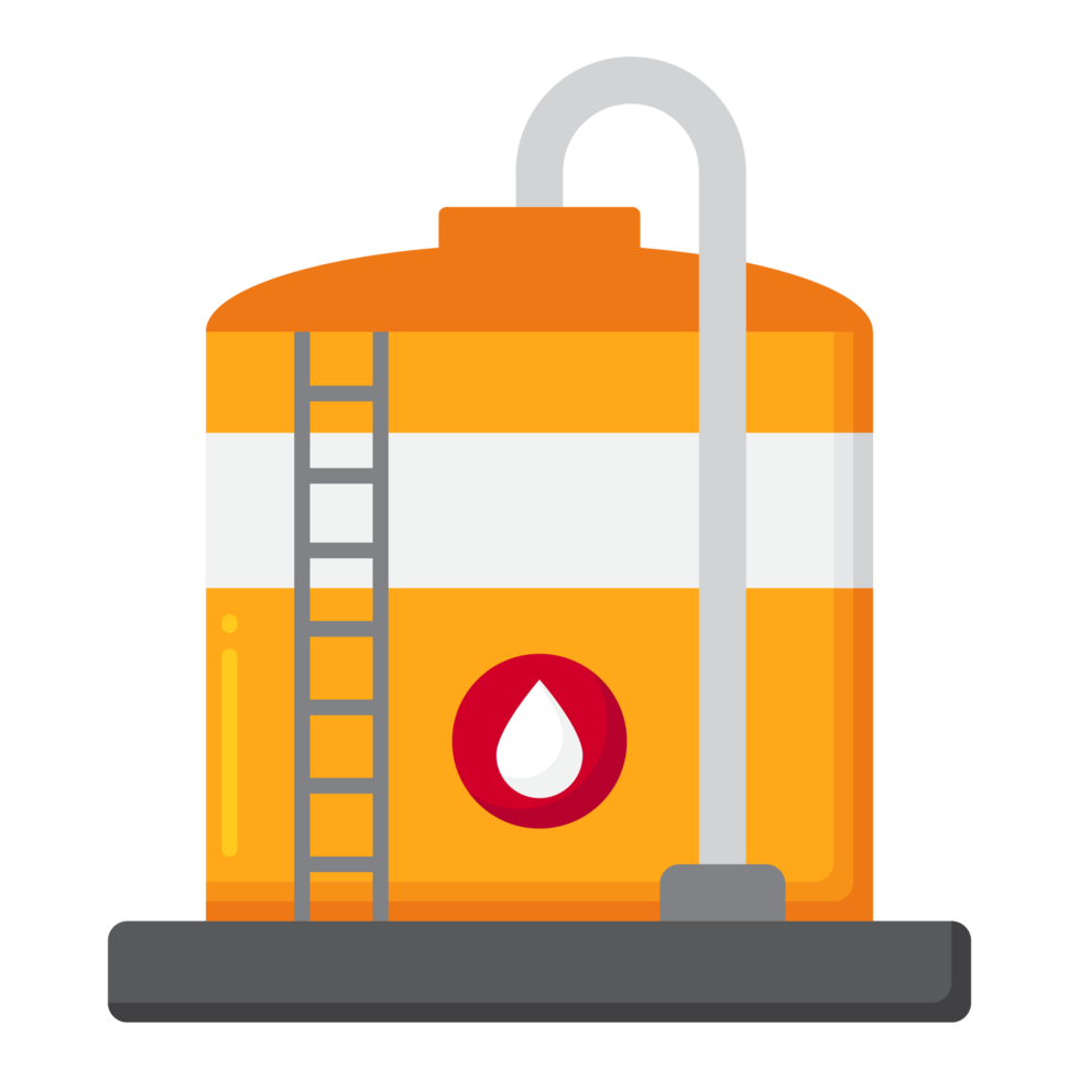 Oil barrel capacity crane Generative Ai png