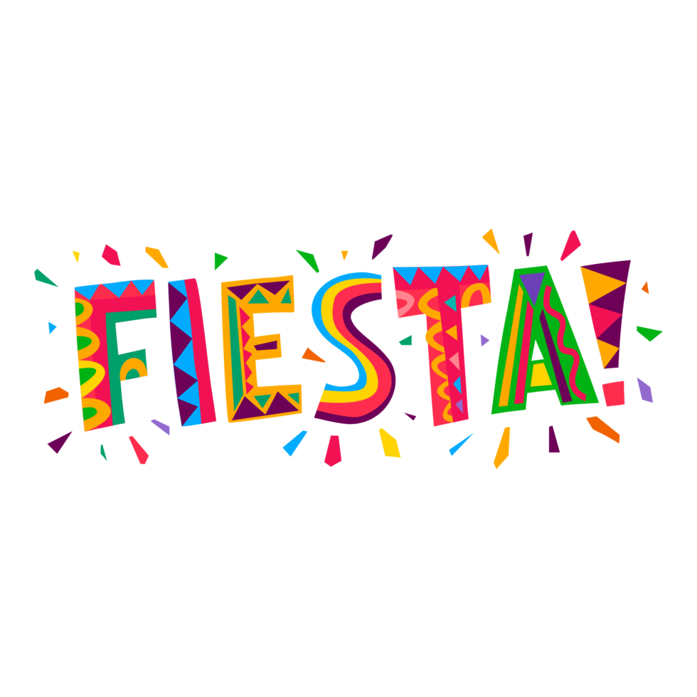 Fiesta colorful banner with abstract stains Generativ Ai 27730495 PNG