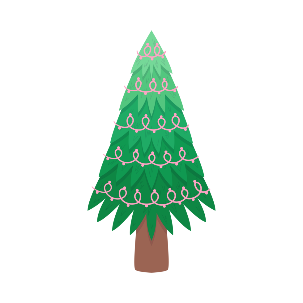 Simple Christmas Tree Generative Ai png