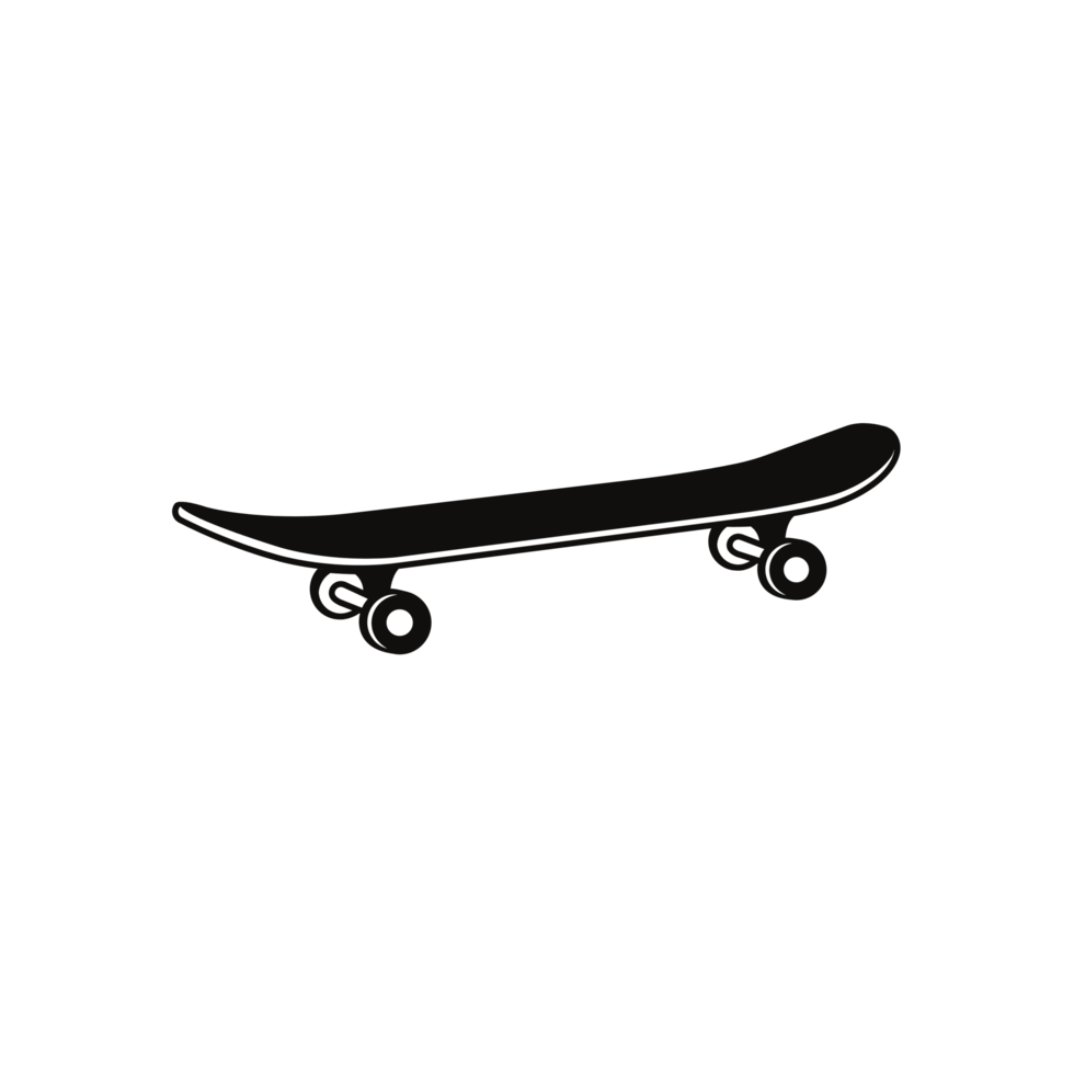 Skateboarding Silhouette Computer  Generative Ai png