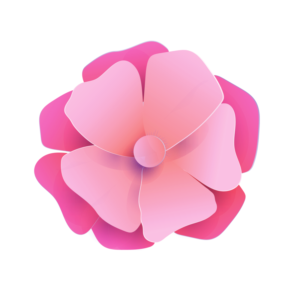 Pink Flowers  Generative Ai png