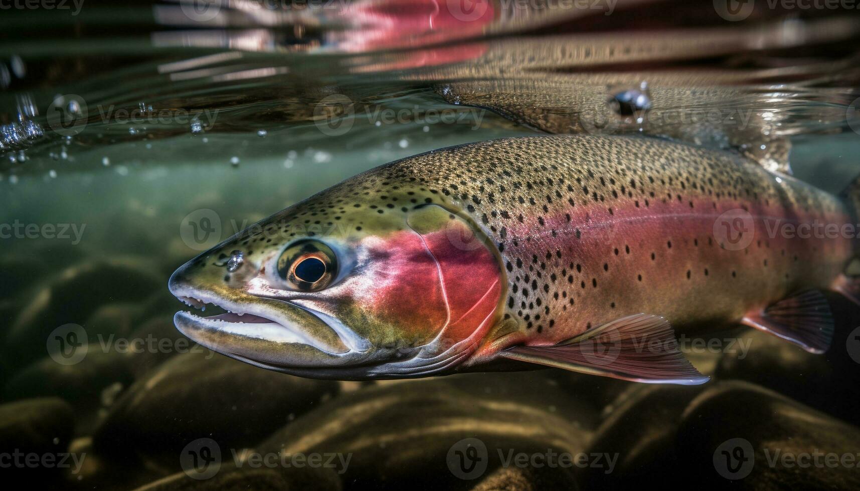 A colorful underwater world teeming with fish and aquatic beauty generated by AI photo