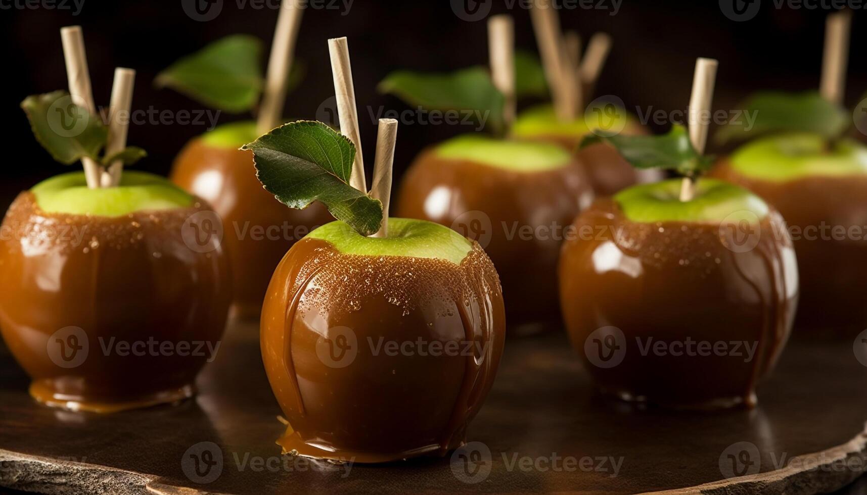 Freshness and nature on a table, ripe apple, healthy eating generated by AI photo