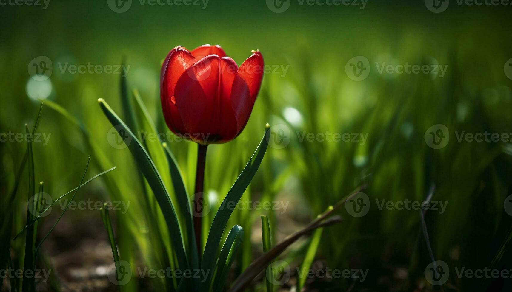 Freshness of nature beauty in a vibrant bouquet of multi colored flowers generated by AI photo