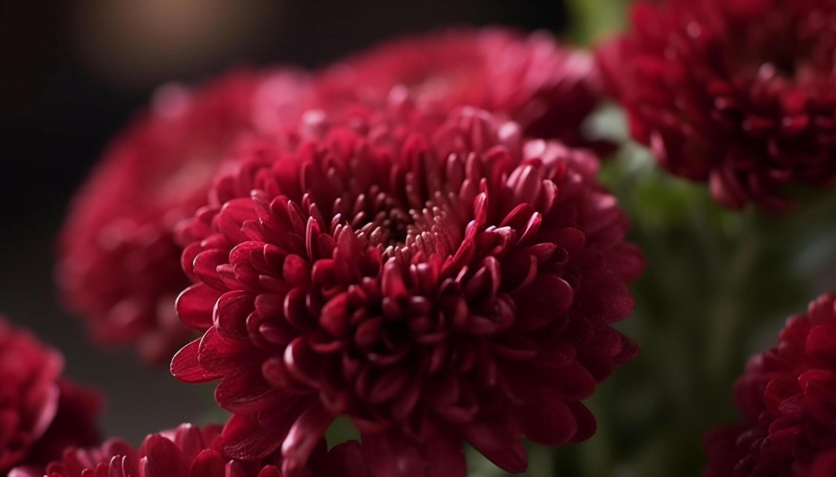 A vibrant bouquet of multi colored flowers in a formal garden generated by AI photo