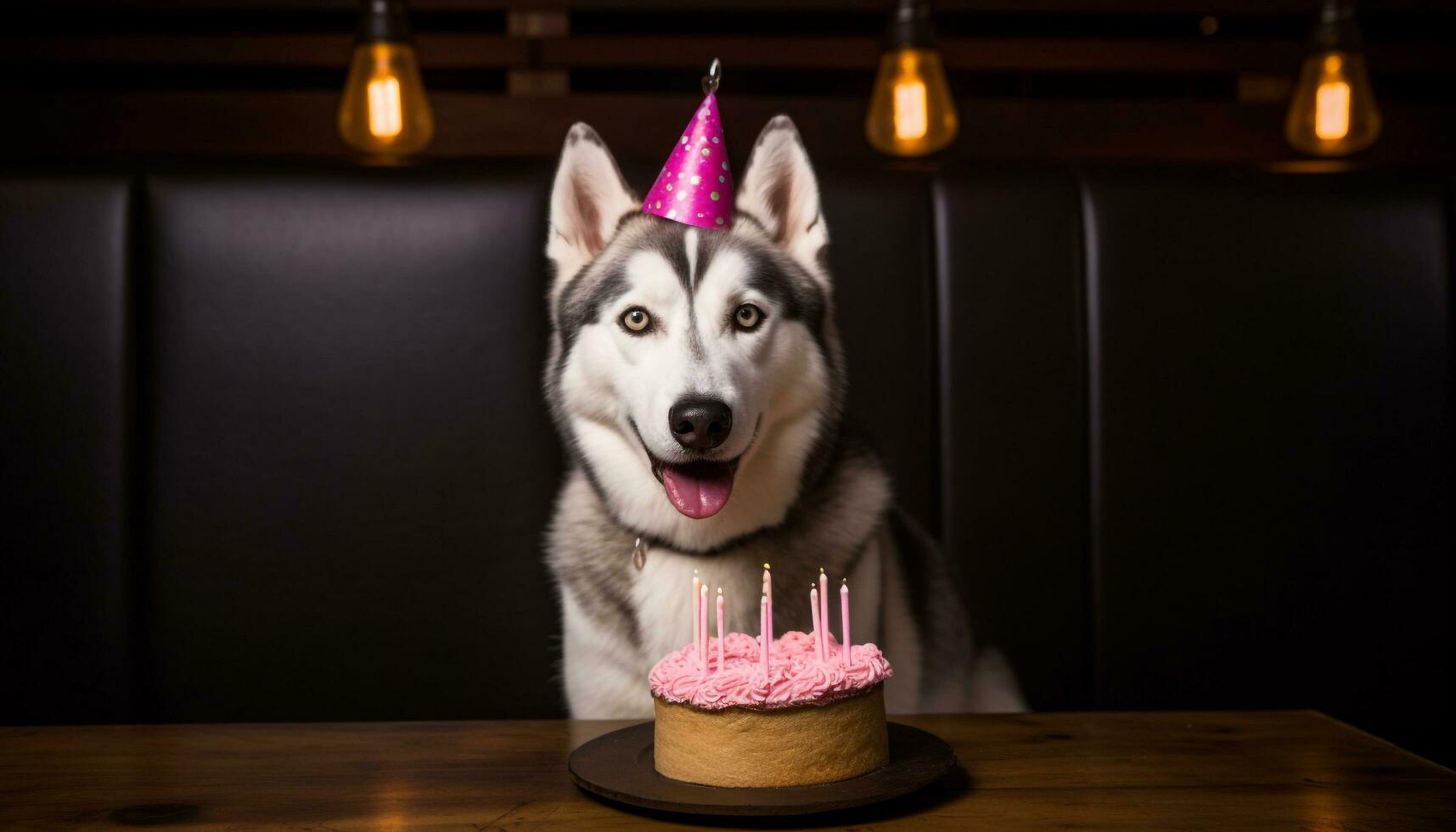 un linda perrito celebra sus cumpleaños con un chocolate pastel generado  por ai 27734480 Foto de stock en Vecteezy