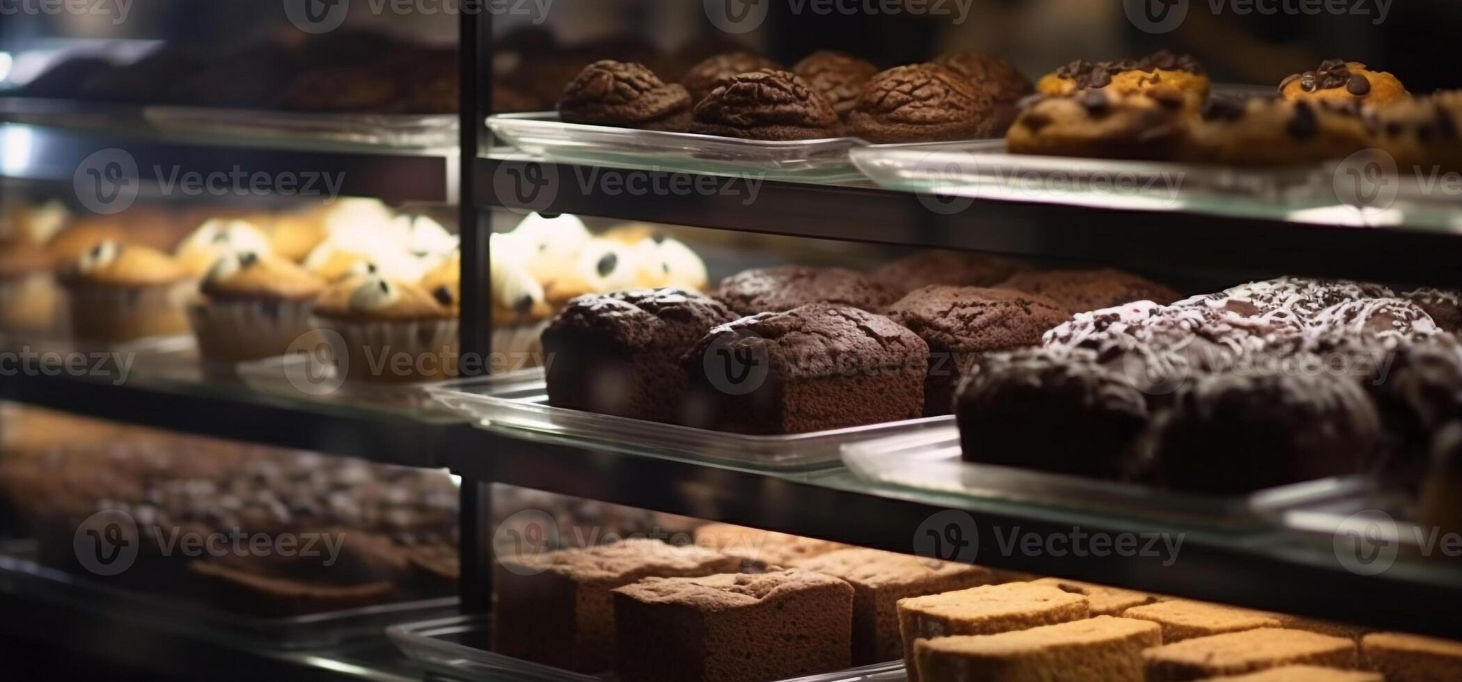 A tempting collection of homemade baked goods on a table generated by AI photo