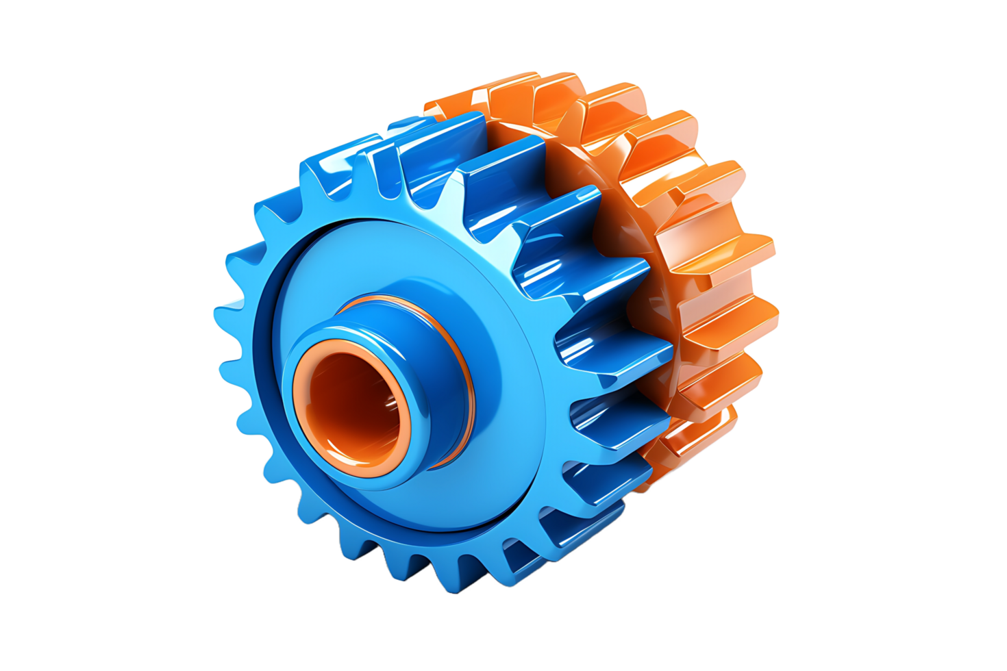 3d gear icon illustration png