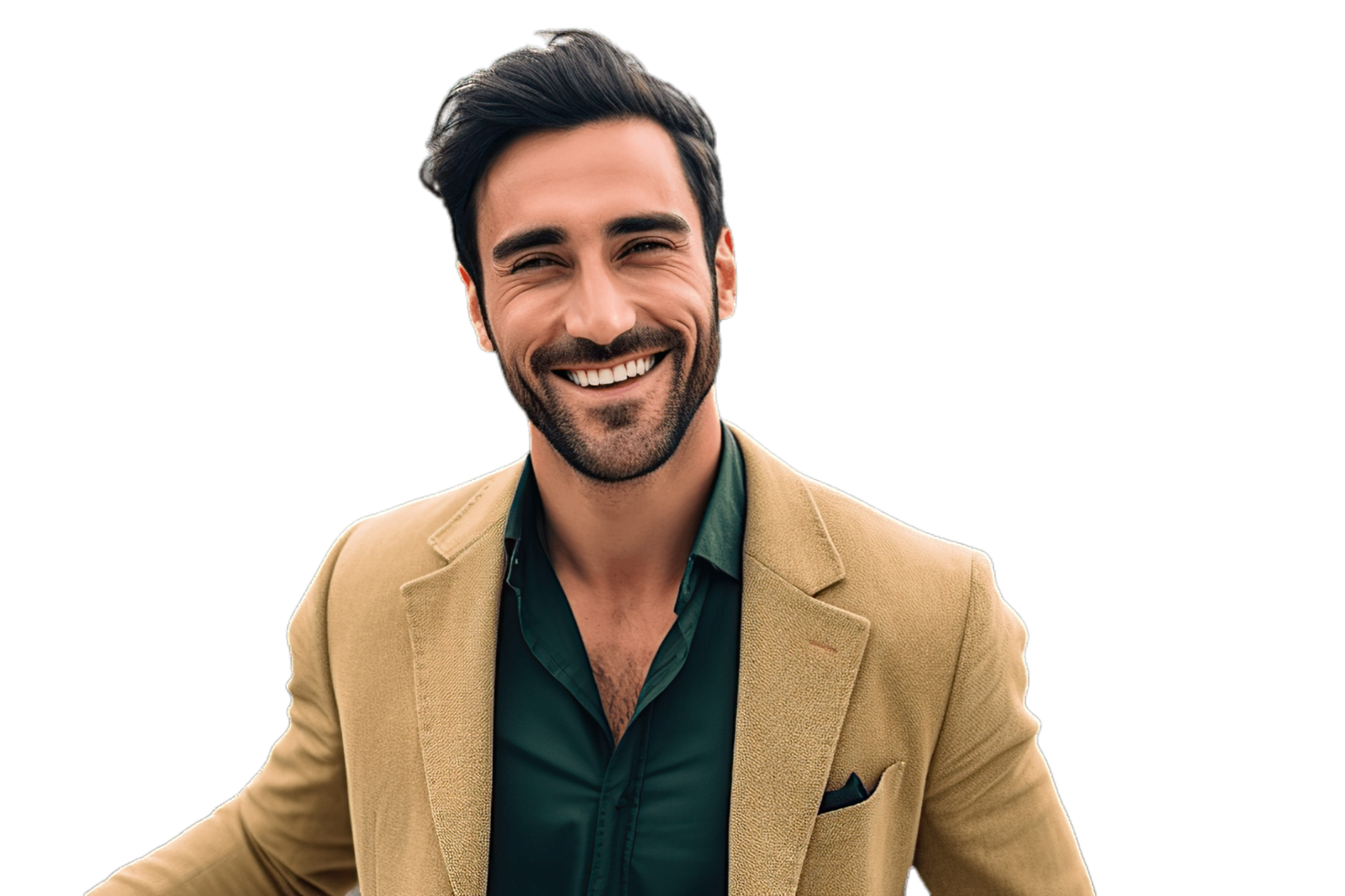 un' uomo nel un' completo da uomo sorridente png