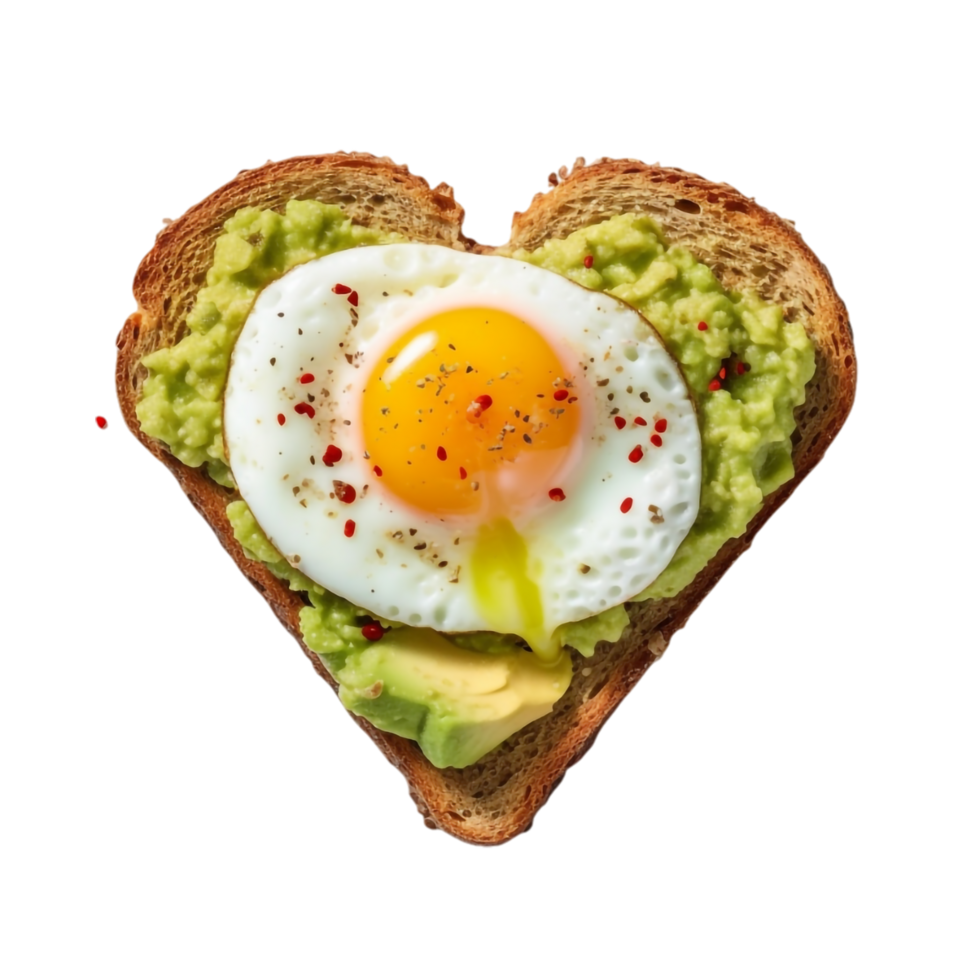 avocado toast with egg and avocado on toast png