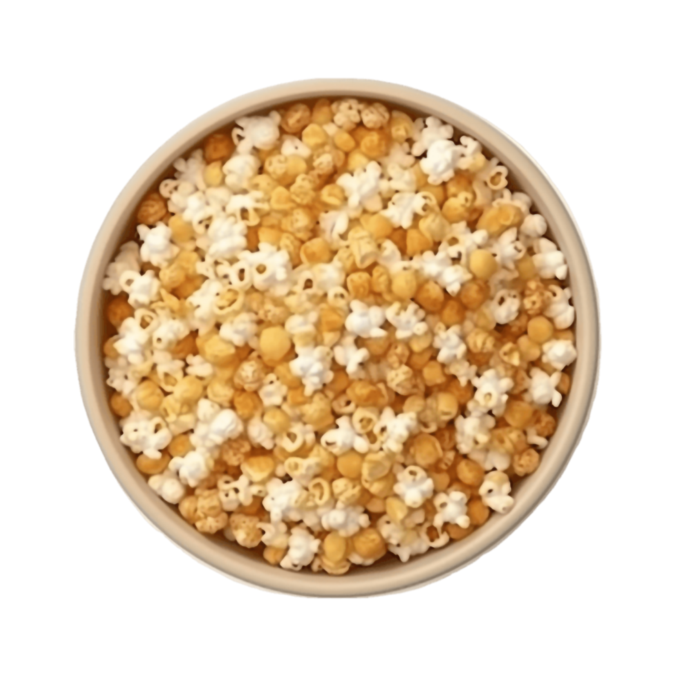 popcorn in a bowl on a transparent background 27735641 PNG