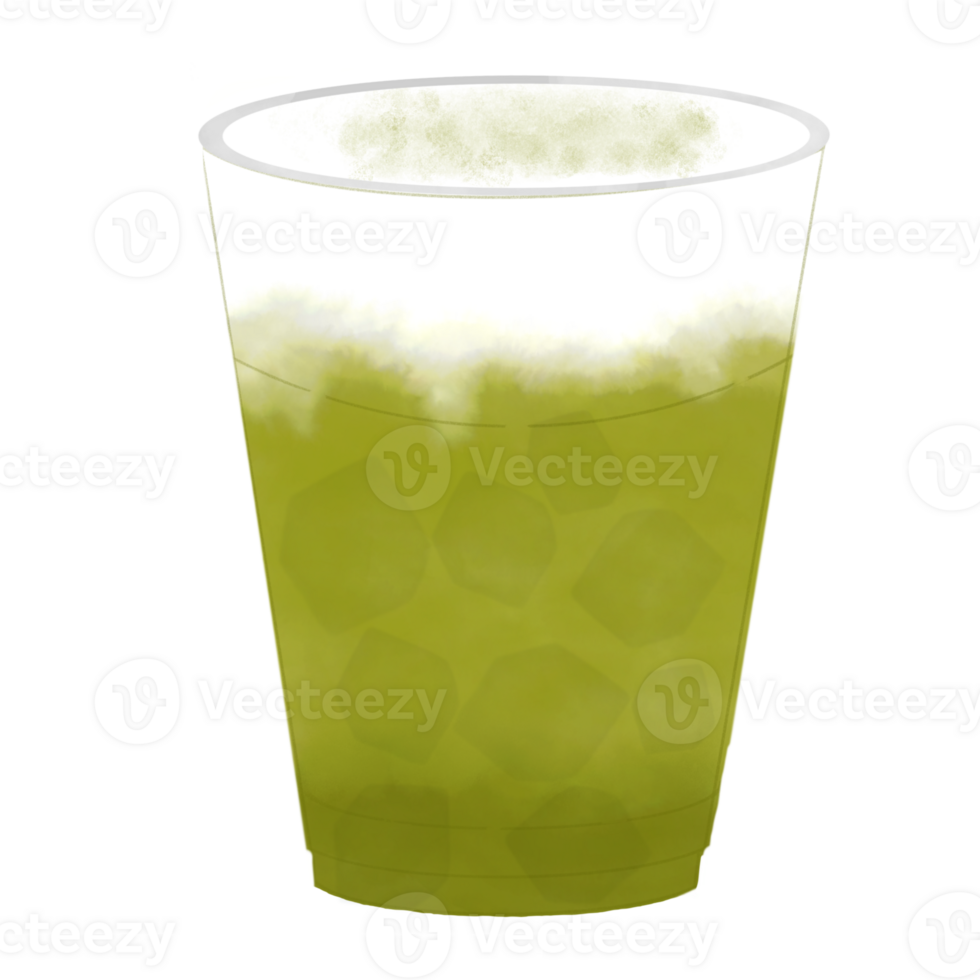 green tea latte png