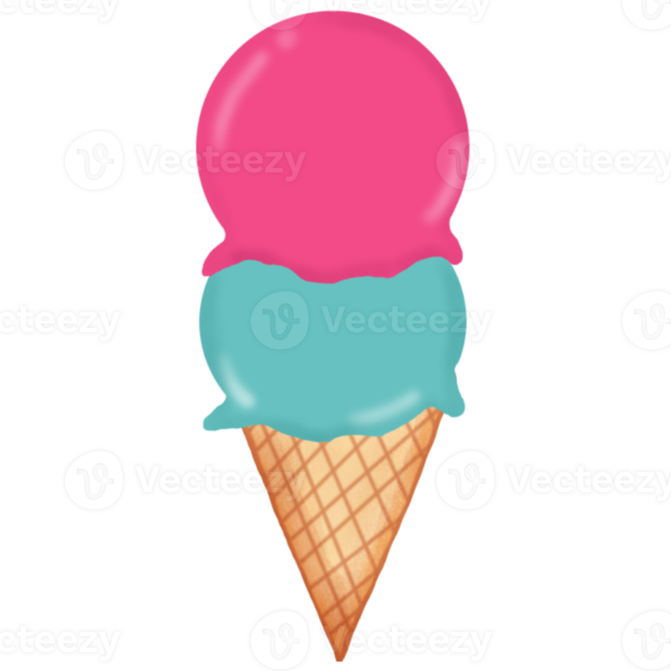 vanilla ice cream cone png