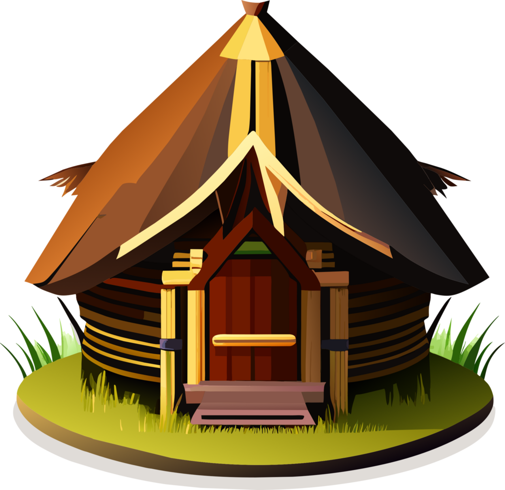 hut icon. AI Generated png