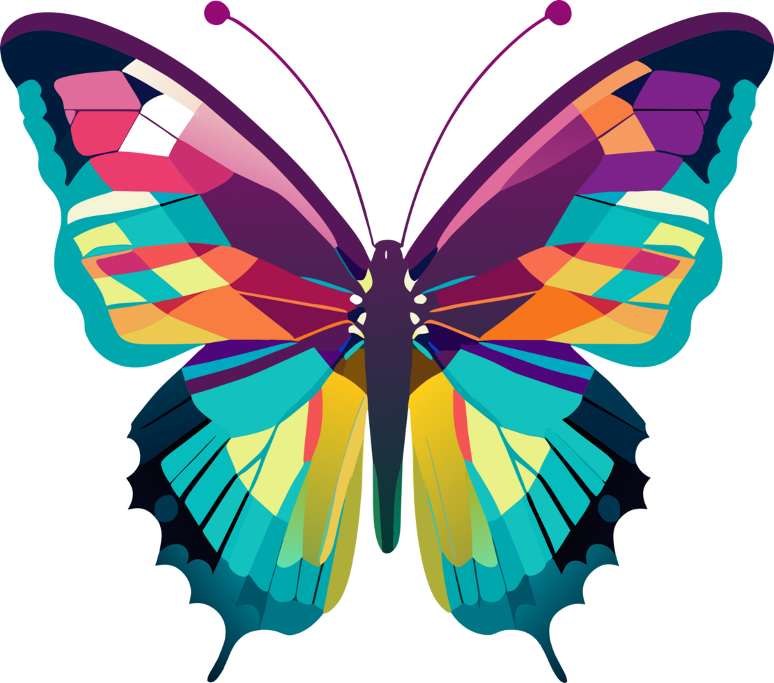 butterfly illustration. AI Generated png