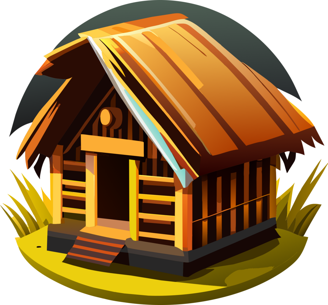hut icon. AI Generated png
