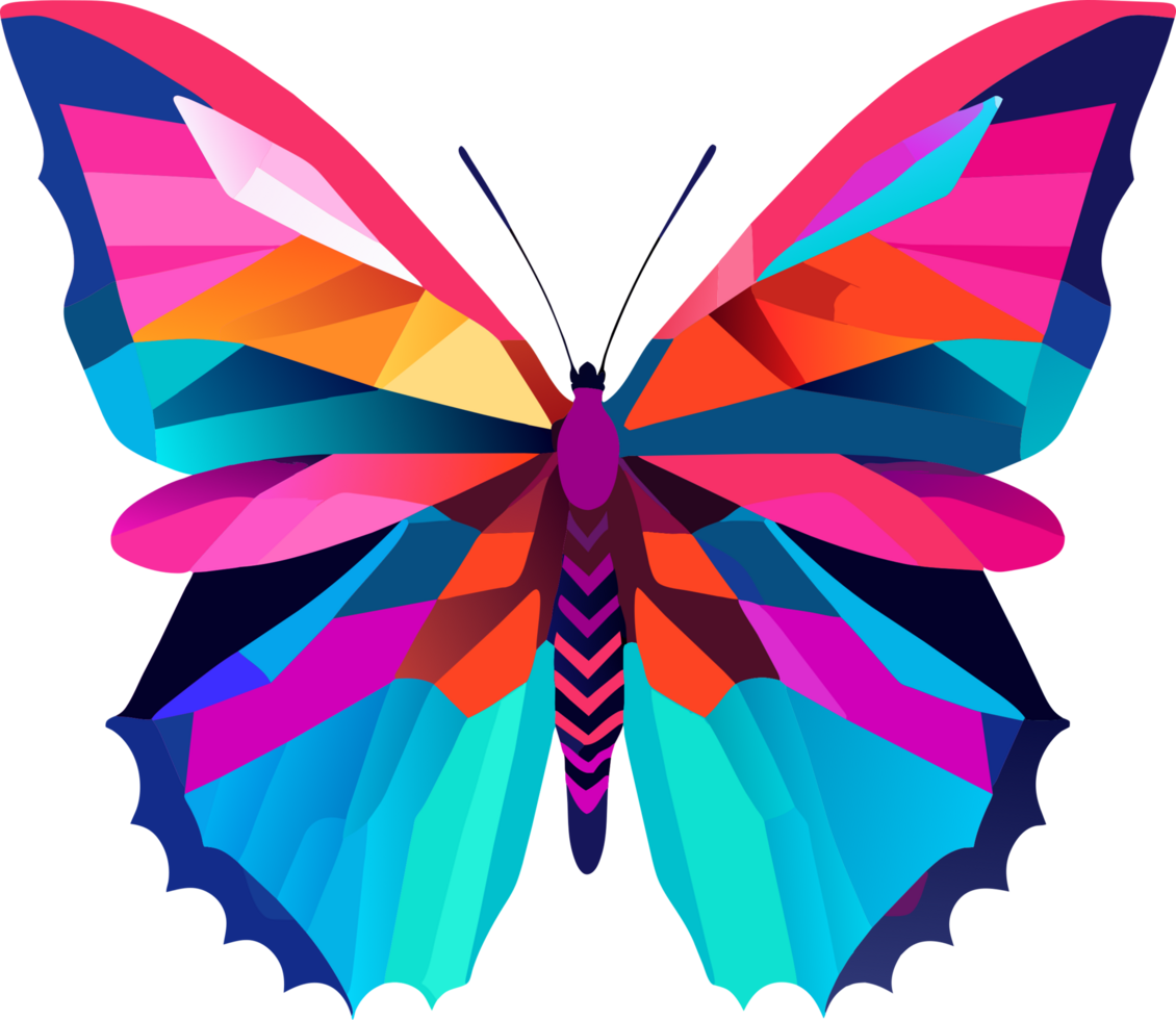 butterfly illustration. AI Generated png