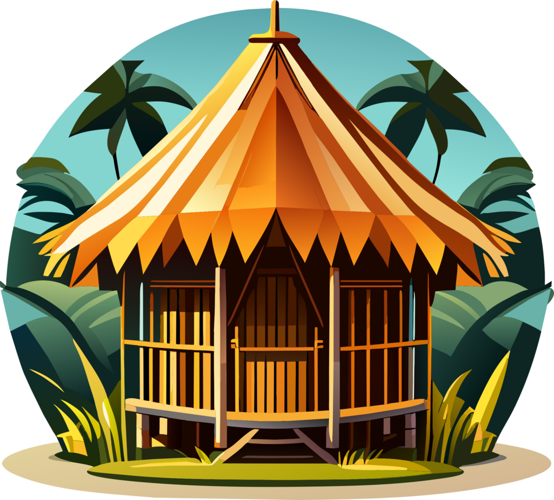 hut icon. AI Generated png