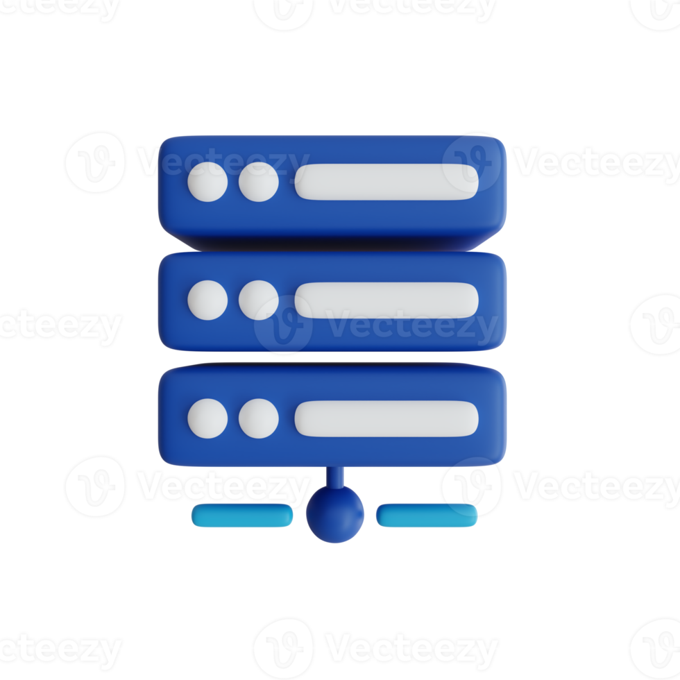 Server icon. Web Development and Optimization icons. 3d render illustration png
