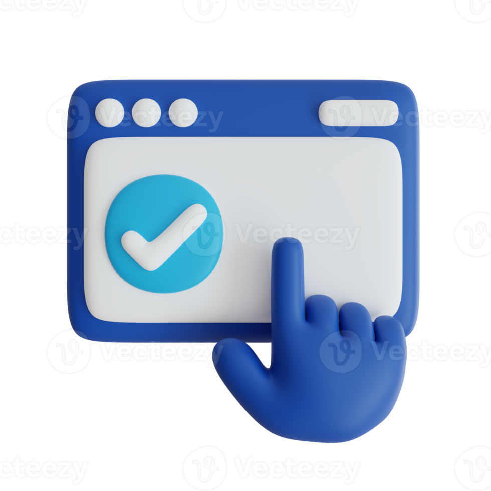 User experience icon. Web Development and Optimization icons. 3d render illustration png