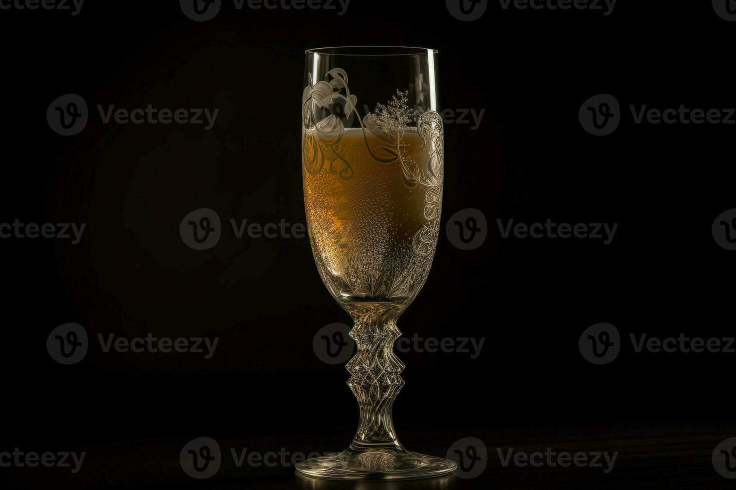 Drink fancy glass bar. Generate Ai photo