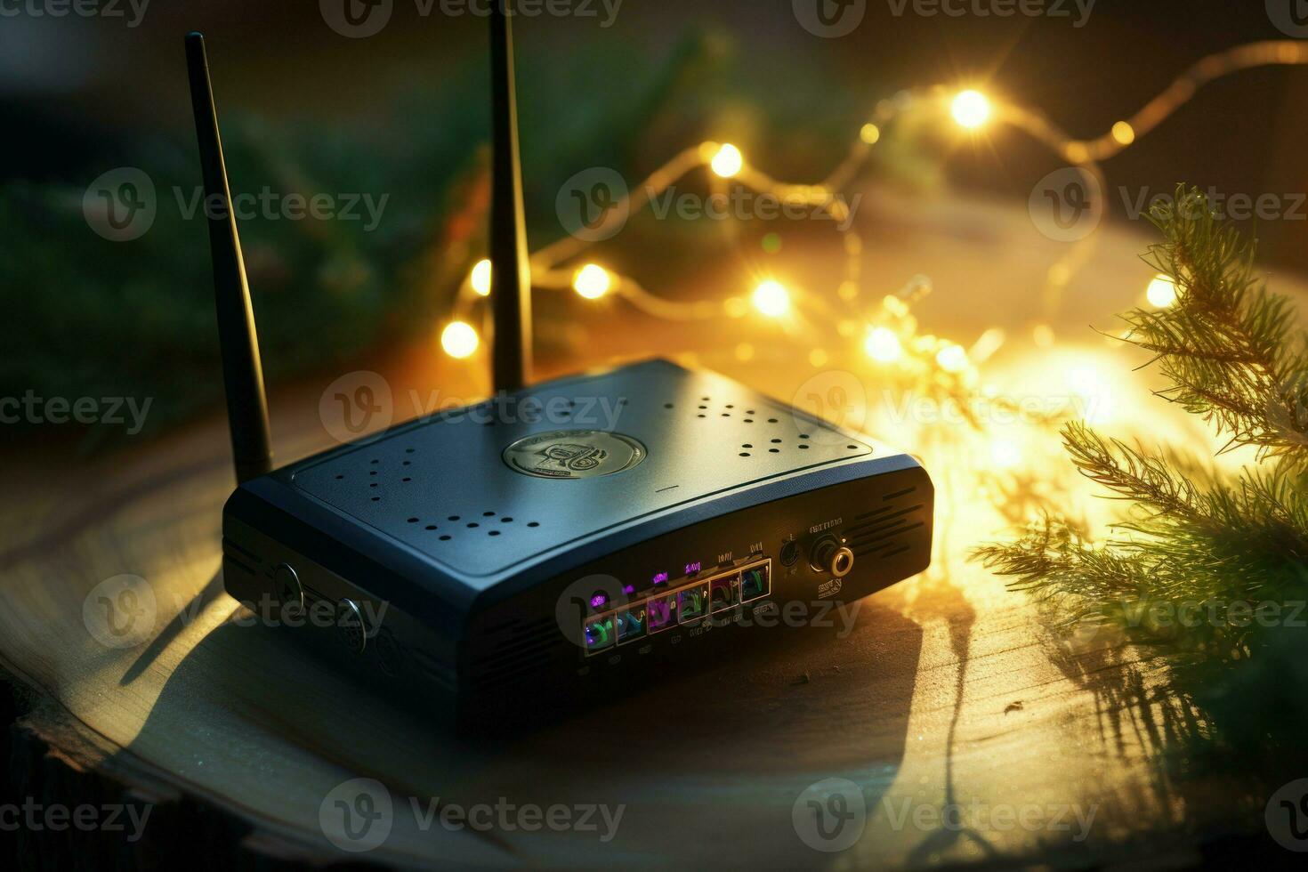 New wifi modem table. Generate Ai 27736847 Stock Photo at Vecteezy