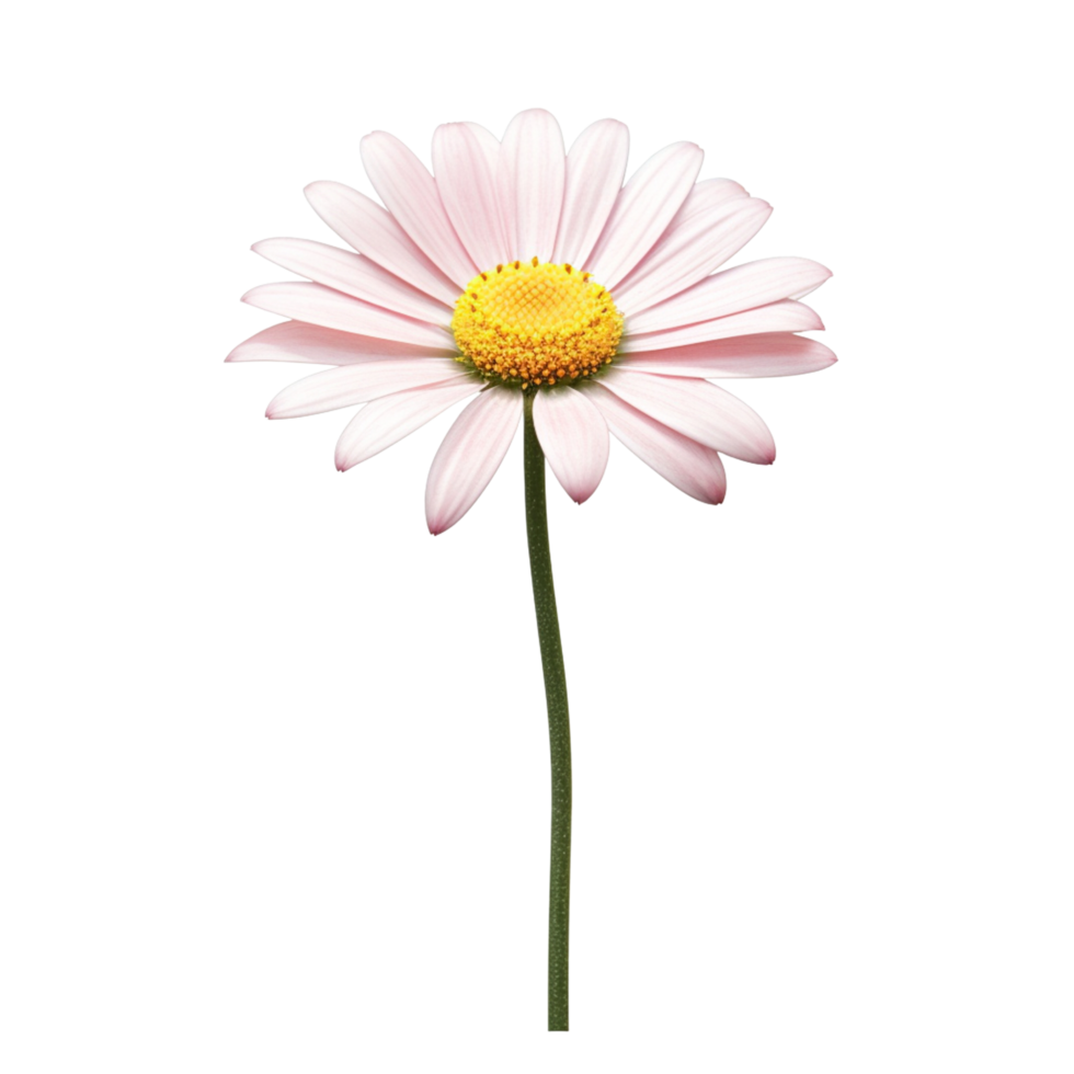 ai generativ Aquarell Gänseblümchen Blume Gradient Pastell- Isolierung auf Weiß transparent png