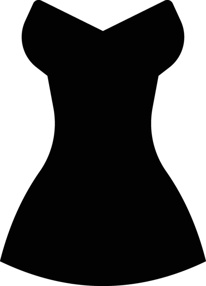 señoras, femenino, mujer corto vestir icono vector