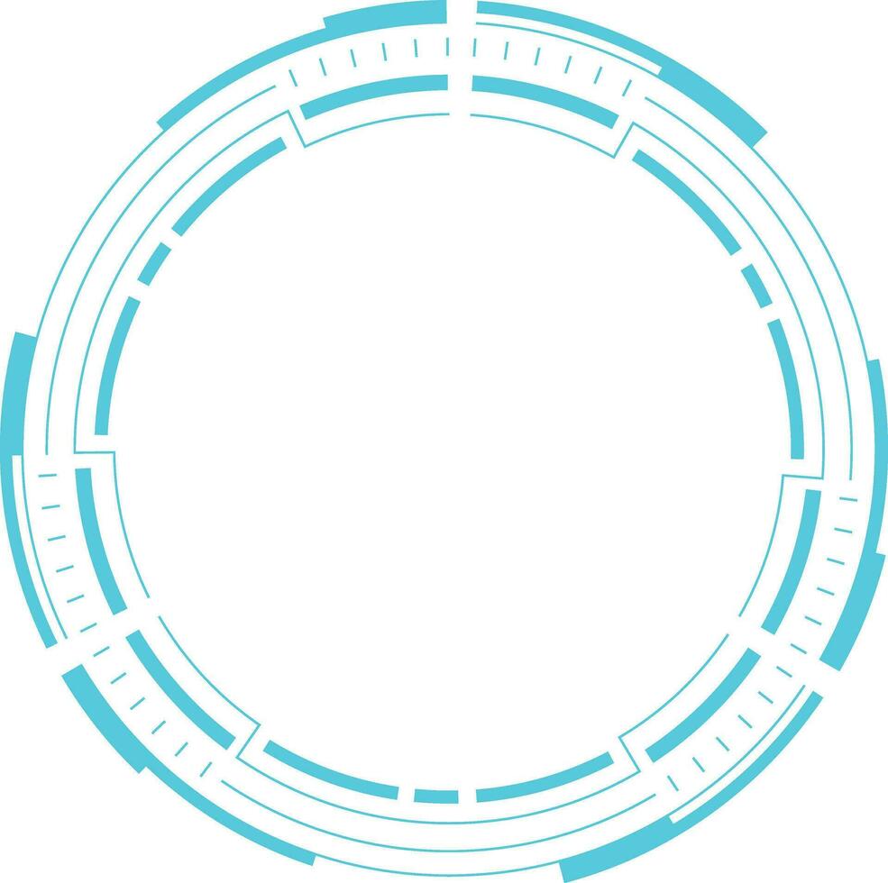 Futuristic Tech Circle vector