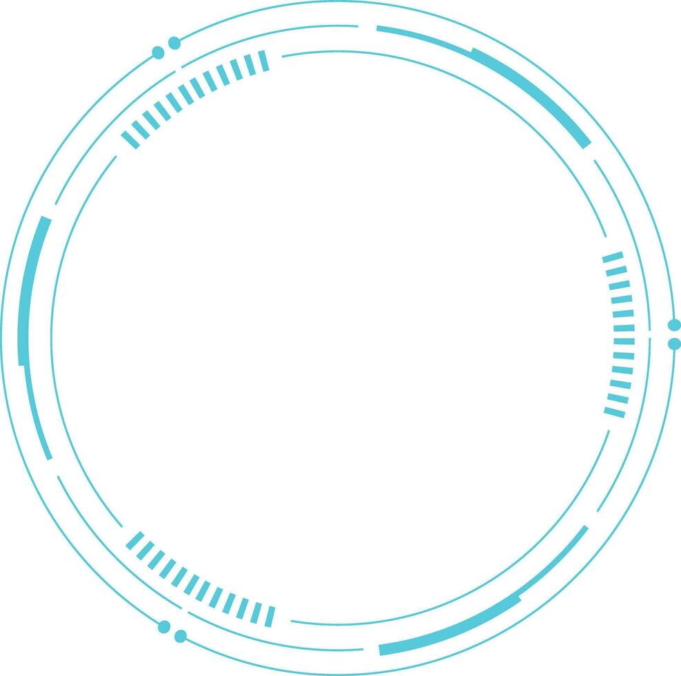Futuristic Tech Circle vector