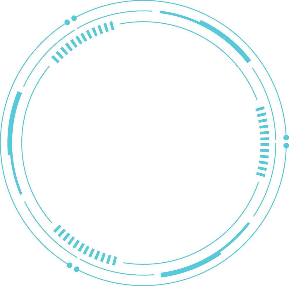 Futuristic Tech Circle vector