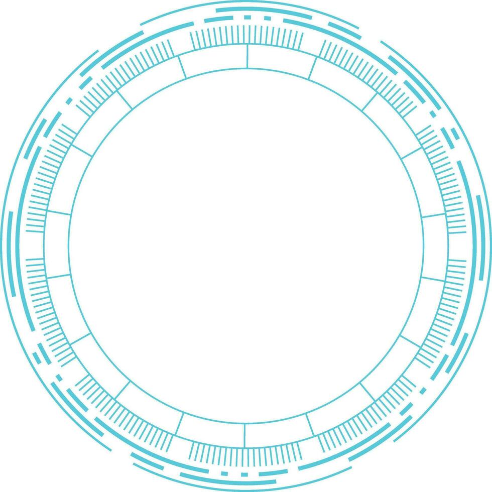Futuristic Tech Circle vector