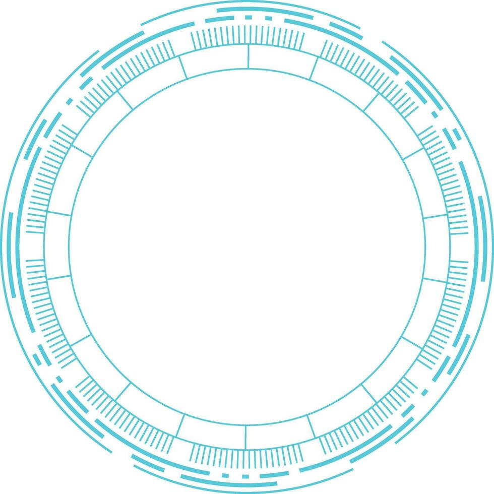 futurista tecnología circulo vector