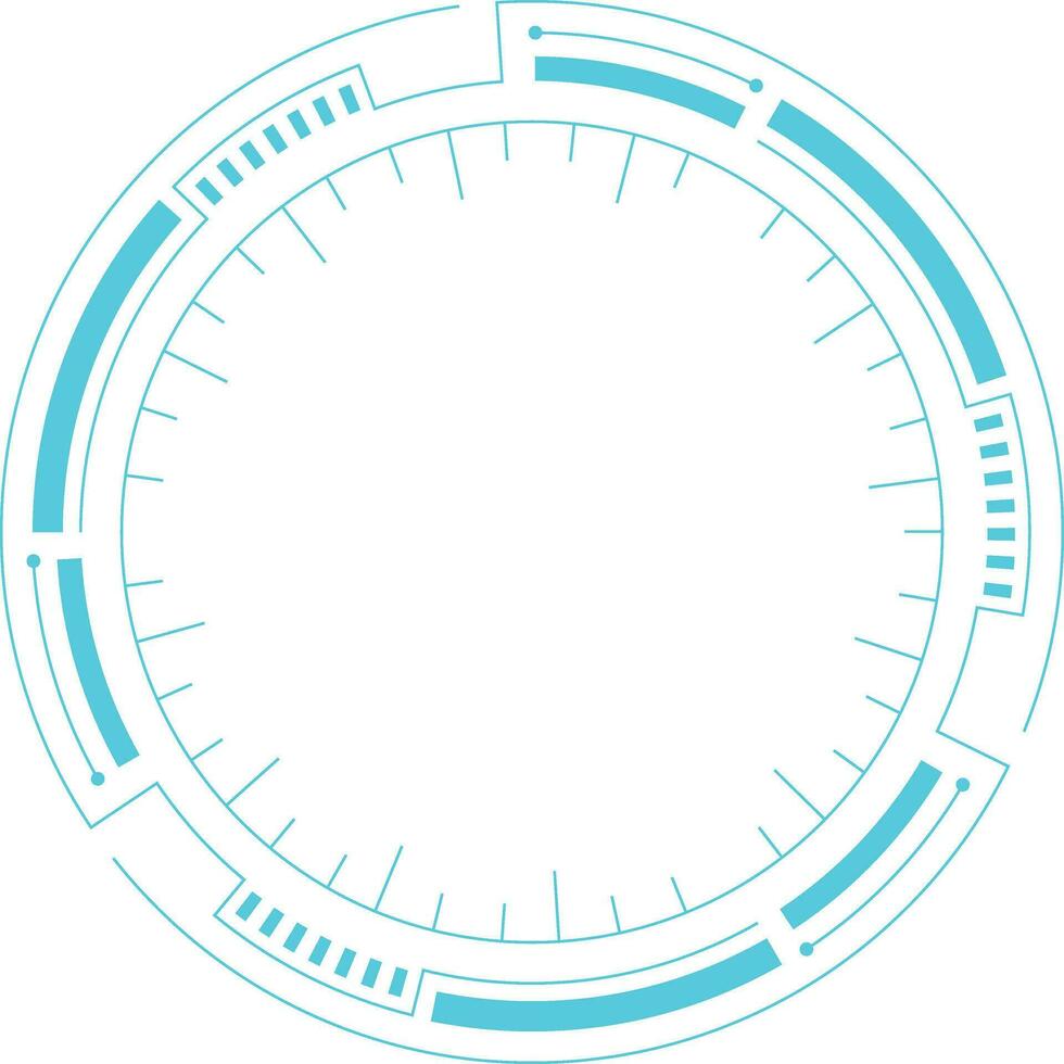 Futuristic Tech Circle vector