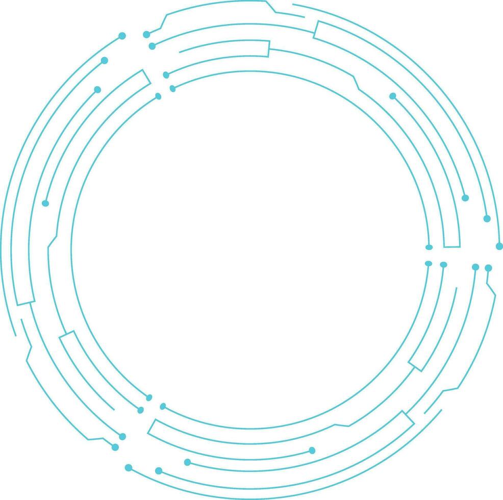 Futuristic Tech Circle vector