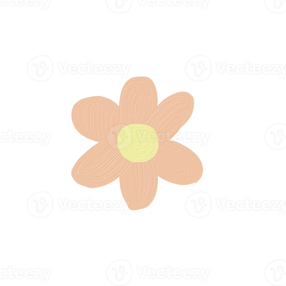 Flower cartoon hand drawing png
