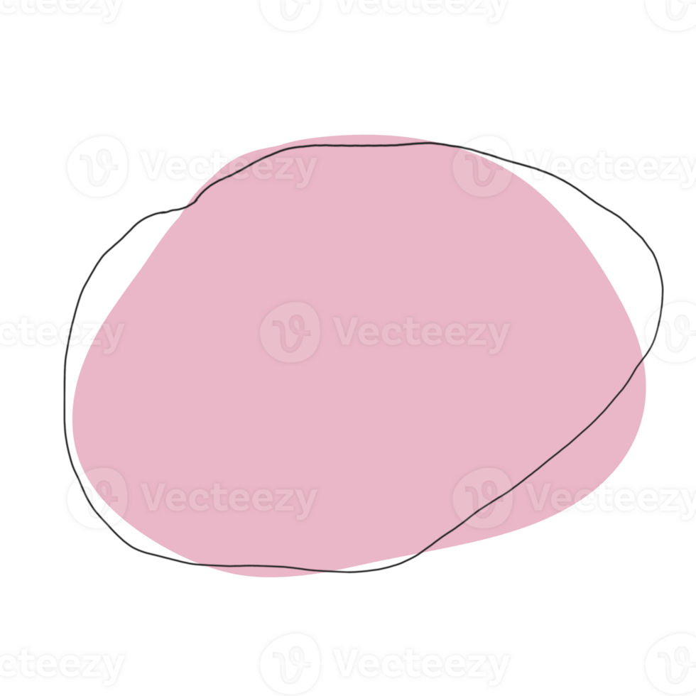 söt tecknad serie pastell klotter hand dra pastell cirkel minimal png