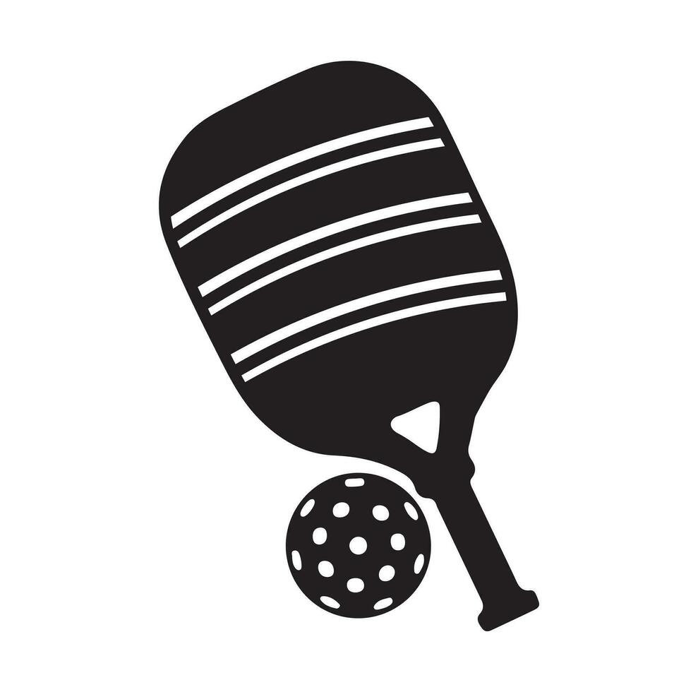 pickleball vector y pickleball paletas firmar símbolo icono vector ilustración pickleball logo vector