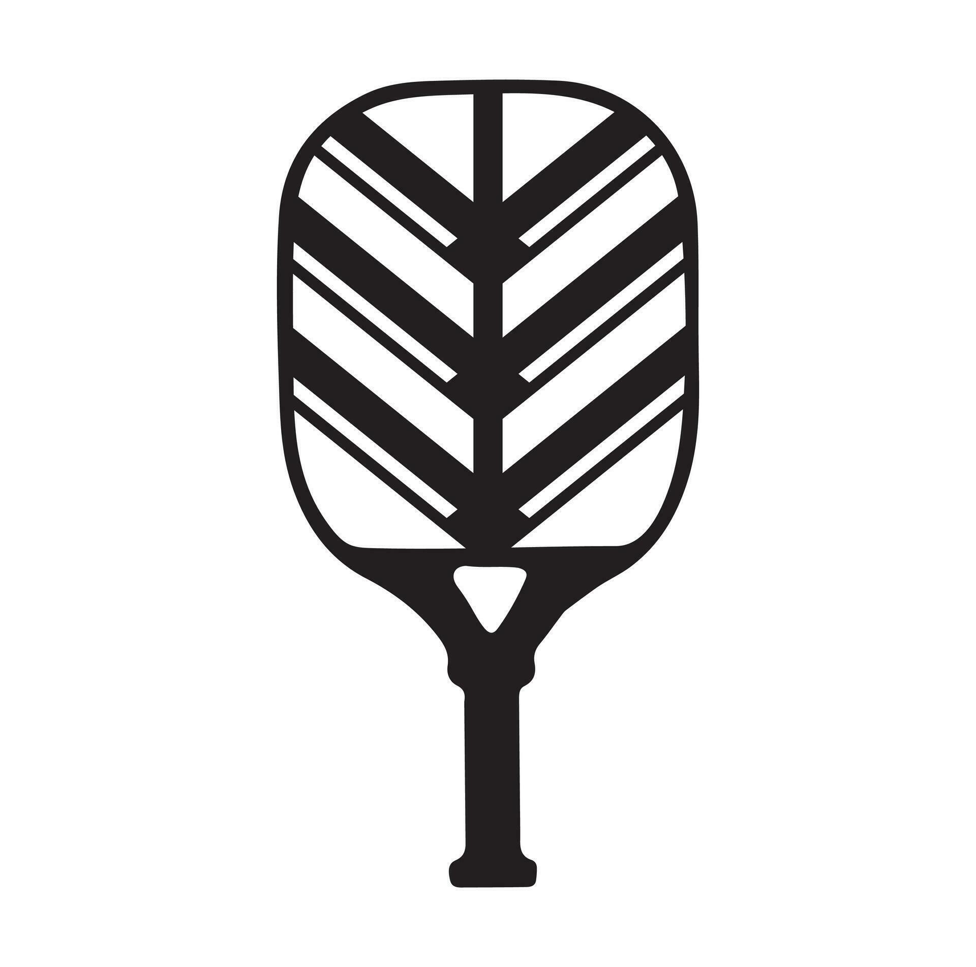 Pickleball vector And Pickleball Paddles Sign Symbol Icon Vector