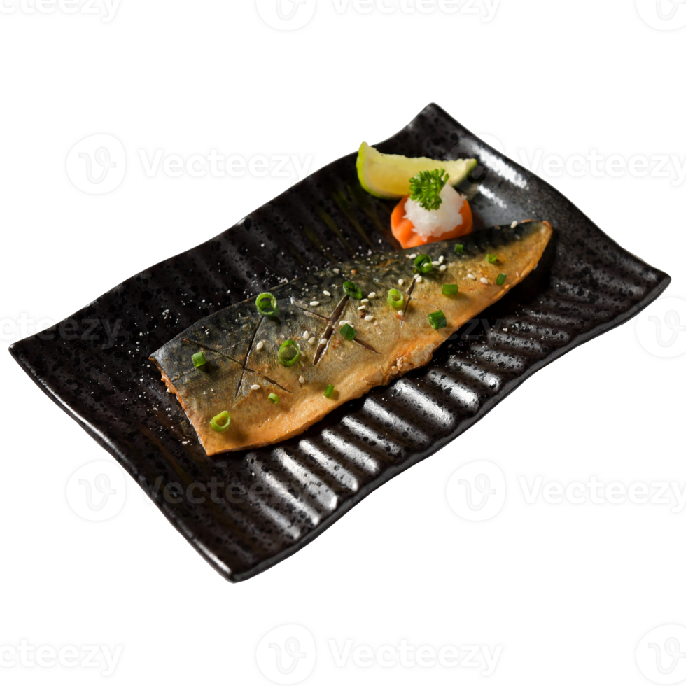 Grilled Saba with Salt png