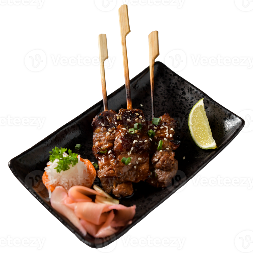 grilled beef skewers png