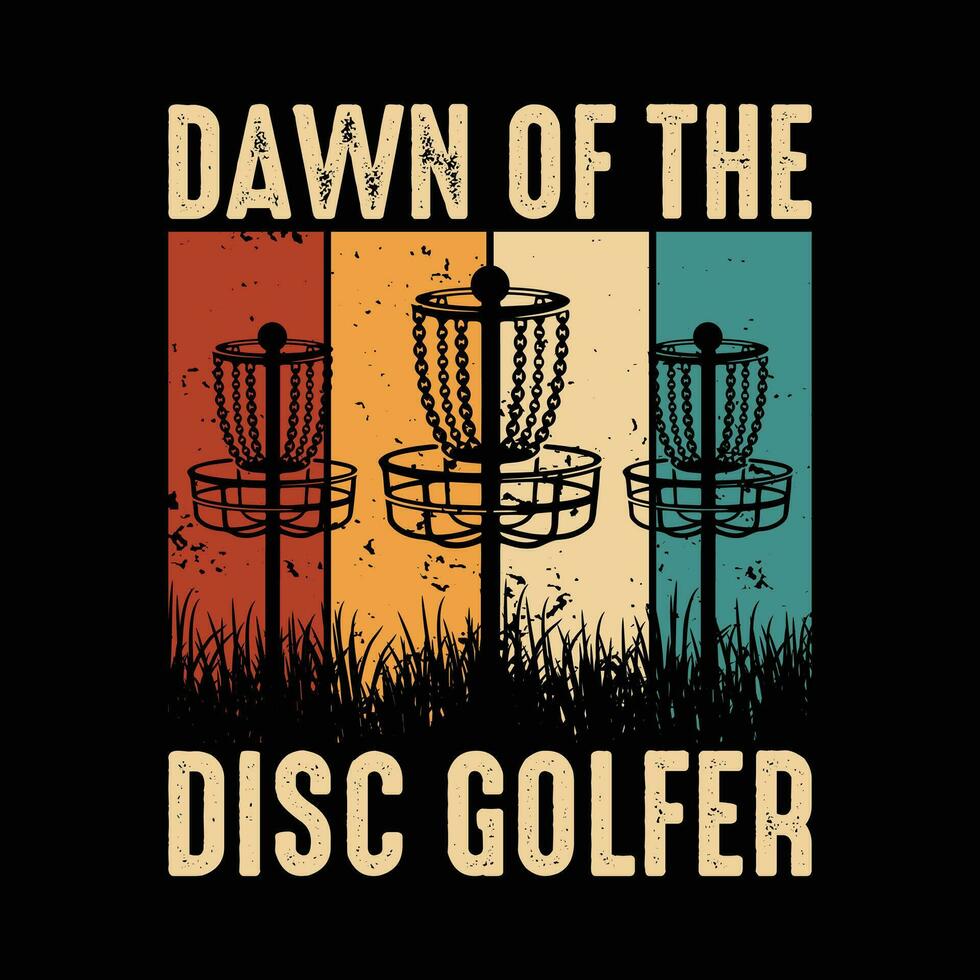 Disc Golf T-shirt vector, Disc Golf Designs, Disc golf Trendy T shirt, Retro t shirt designs, Discs Funny Retro Vintage Disc Golf T-shirt Design,  Typography T-shirt Design, vector