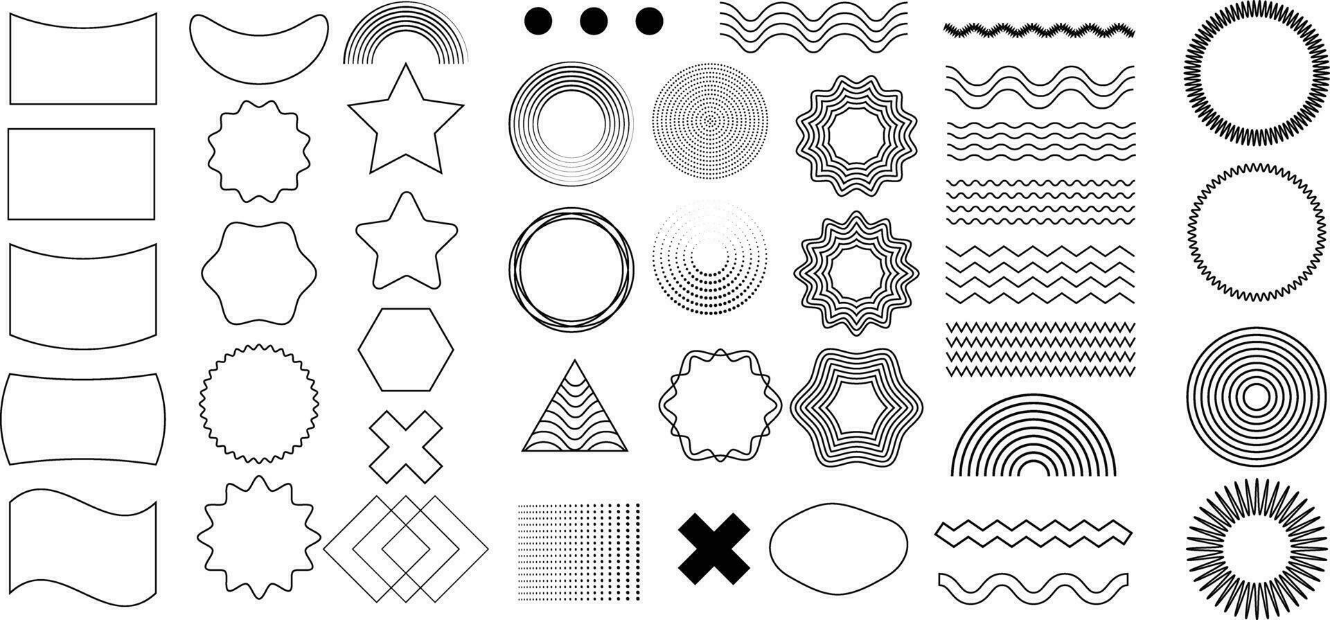 set of Vector geometric design elements, background designs, element for web, vintage, commercial, advertisement, t-shirt design