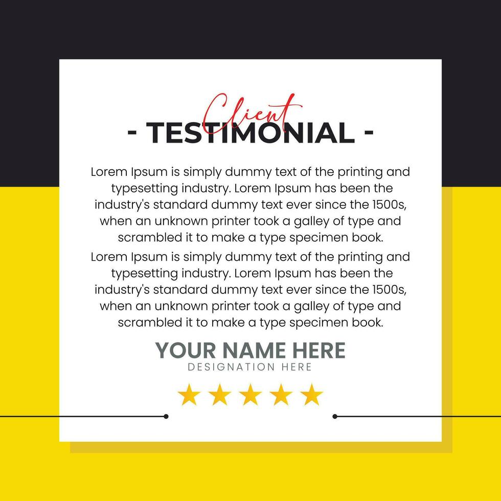 Creative Testimonial, Quote , Infographic Template vector